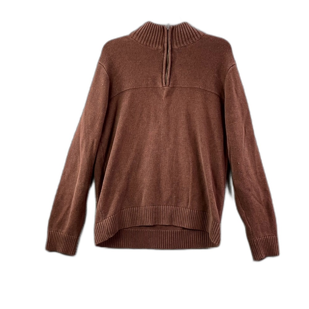 Dockers Sweater Men Large 1/4 Zip Pullover Mock Neck Ribbed Hem Corpore Academia